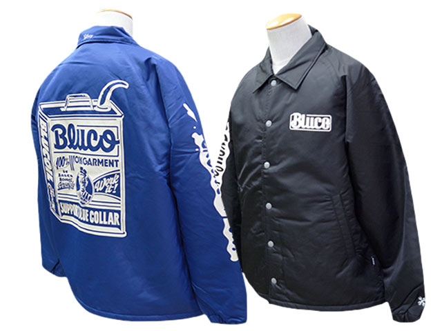 全2色【BLUCO/ブルコ】2025AW「Boa Coach Jacket”JACK-O' ART WORKS”/ボアコーチジャケット”ジャックオ..