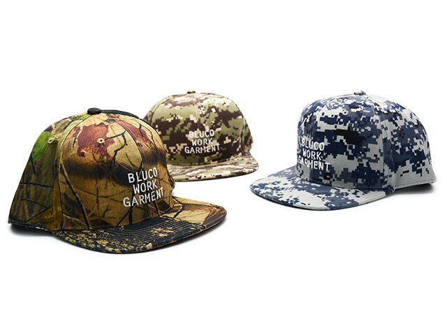 Rakuten - (30% OFF)全3色【BLUCO/ブルコ】2025SS「6 Panel Cap”Camo”/6パネルキャップ”カモ”」(155-61-035)(BWG/UNCROWD/アンクラウド/アメカジ/アウトドア/ハーレー/ホイールズアパレル/ホットロッド/帽子/プレゼント/WOLF PACK/ウルフパック)