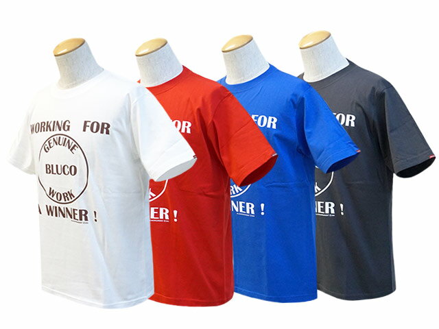 全4色【BLUCO/ブルコ】2023SS「Print Tee”Winner”/プリントTee”ウィナー”」(1203-3A09)【あす楽対応】(B.W.G/UNCROWD/アンクラウド/ワーク/ホイールズアパレル/アメカジ/ハーレー/バイカー/バイク/ホットロッド/WOLF PACK/ウルフパック)