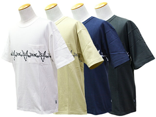 Rakuten - 全4色【BLUCO/ブルコ】×【DOGTOWN/ドッグタウン】2026SS「Pocket Tee”Rat＆Pig”/ポケットTee”ラット＆ピグ”」(163-22-031)(BWG/UNCROWD/アンクラウド/アメカジ/ハーレー/バイカー/ホットロッド/WOLF PACK/ウルフパック)