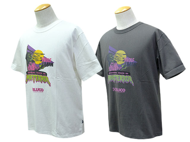全2色【BLUCO/ブルコ】2026SS「Print Tee”THE WOLF MAN”/プリントTee”ザ・ウルフマン”」(164-22-051)(UNCROWD/アンクラウド/アメカジ/アウトドア/ハーレー/バイカー/ホットロッド/WOLF PACK/ウルフパック)