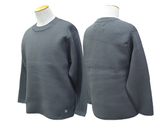 WOLF PACK楽天市場店の(30% OFF)全3色【BLUCO/ブルコ】2025AW「Crew Neck Rib Knit Sweater/クルーネックリブニットセーター」(155-15-001)(BWG/UNCROWD/アンクラウド/アメカジ/アウトドア/WOLF PACK/ウルフパック)｜アングル3