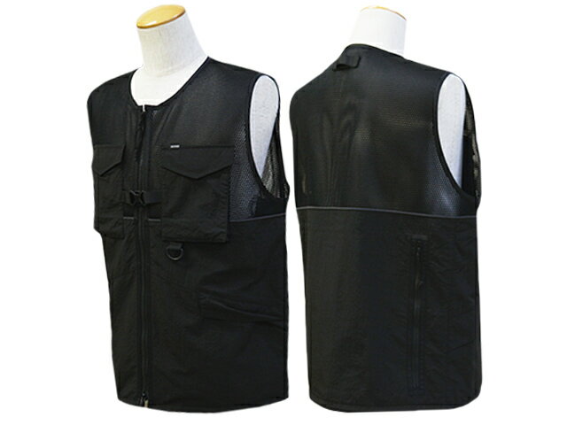 【UNCROWD/アンクラウド】2024SS「Mesh Vest/メッシュベスト」(243-35-002)(BWG/BLUCO/ブルコ/アメカジ/アウトドア/ミリタリー/ハーレー/バイカー/ホットロッド/ホイールズアパレル/WOLF PACK/ウルフパック)