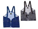 全2色【BLUCO/ブルコ】2025SS「12oz Denim Utility Vest/12オンスデニムユーティリティーベスト」(151-35-010)(B.W.G/UNCROWD/アンクラウド/ホイールズアパレル/アメカジ/ハーレー/バイカー/ワーク/バイク/WOLF PACK/ウルフパック)