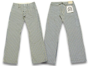 【CALIFORNIA LINE/カリフォルニアライン】「Hickory Work Pants”1Year Aging”/ヒッコリーワークパンツ”1年加工”」【送料・代引き手数料無料】【あす楽対応】(SKULL FLIGHT/スカルフライト/アメカジ/ハーレー/ホットロッド)