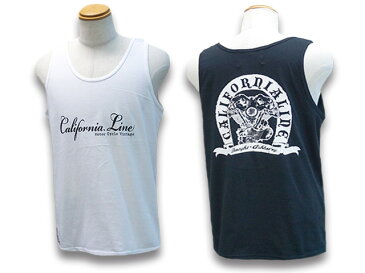 全2色【CALIFORNIA LINE/カリフォルニアライン】2020SS「Tank Top”Skull Head”/タンクトップ”スカルヘッド”」【あす楽対応】(SKULL FLIGHT/スカルフライト/ハーレー/バイカー/アメカジ/ハードコア/ホットロッド/WOLF PACK/ウルフパック)