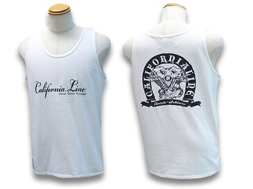 全2色【CALIFORNIA LINE/カリフォルニアライン】2020SS「Tank Top”Skull Head”/タンクトップ”スカルヘッド”」【あす楽対応】(SKULL FLIGHT/スカルフライト/ハーレー/バイカー/アメカジ/ハードコア/ホットロッド/WOLF PACK/ウルフパック)