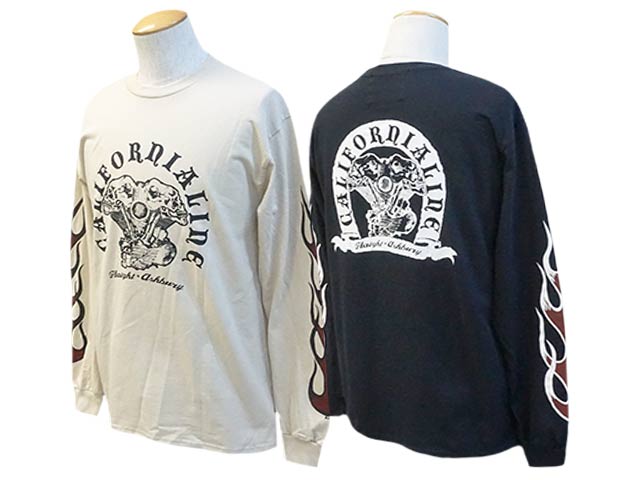 全2色2023AW「Crew Neck Long Sleeve Tee”Skull Head”/クルーネックロングスリーブTee”スカルヘッド”」(SKULL FLIGHT/スカルフライト/アメカジ/ハーレー/バイカー/WOLF PACK/ウルフパック)