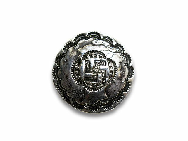 【CHOOKE/チョーク】「Mercury Flower Swastika Pins/マーキュリーフラワースワスティカピンズ」(C-30B)【あす楽対応】(オールドコイン/アンティークコイン/ヴィンテージコイン/ネイティブアクセサリー/ハーレー/アメカジ/プレゼント/WOLF PACK/ウルフパック)