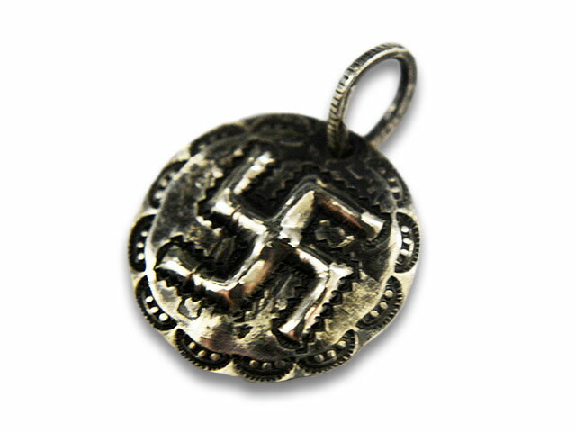 楽天WOLF PACK楽天市場店【CHOOKE/チョーク】「Standing Liberty Repose Swastika Pendant Top/スタンディングリバティーリポウズスワスティカペンダントトップ」（C-30D）【あす楽対応】（オールドコイン/アンティークコイン/ヴィンテージコイン/ネイティブアクセサリー/アメカジ/ハーレー）