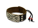 楽天WOLF PACK楽天市場店【CHOOKE/チョーク】「Keto Style Leather Bracelet”Type C”/ケトースタイルレザーブレスレット”タイプC”」（L-3）【あす楽対応】（オールドコイン/アンティークコイン/ヴィンテージコイン/ネイティブアクセサリー/アクセサリー/ハーレー/アメカジ/プレゼント）