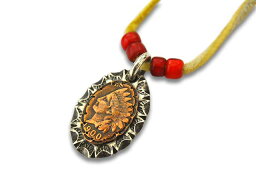 【CHOOKE/チョーク】「Lucky Indian Pendant Top”Oval”/ラッキーインディアンペンダントトップ”オーバル”」(S-6)【あす楽対応】(オールドコイン/アンティークコイン/ヴィンテージコイン/ネイティブアクセサリー/アメカジ/ハーレー/WOLF PACK/ウルフパック)