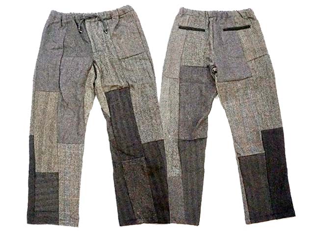 2023AW「Harris Patchwork Easy Pants/ハリスパッチワークイージーパンツ」(AT-DIRTY/アットダーティー/神戸/NO NAME/ノーネーム/Harris Tweed/アメカジ/ハーレー/ホットロッド/WOLF PACK/ウルフパック)