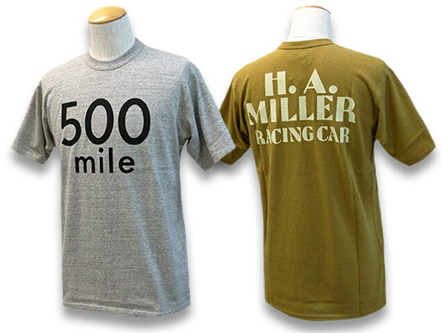 楽天WOLF PACK楽天市場店全2色【FREE WHEELERS/フリーホイーラーズ】2021SS「500 Mile Race Tee/500マイルレースTee」（2125010）【あす楽対応】（アメカジ/アウトドア/ハーレー/ホットロッド/ミリタリー/WOLF PACK/ウルフパック）