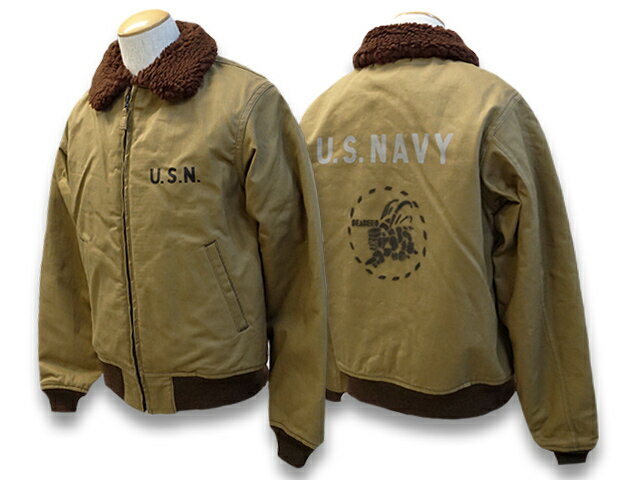 【FREE WHEELERS/フリーホイーラーズ】2022FW「USN Ground Crew Jacket”CIVILIAN MODEL”Construction Battalion”/USNグランドクルージャケット”シビリアンクルーモデル”コンストラクションバタリオン」(2231010)【あす楽対応】(アメカジ/アウトドア/ミリタリー)