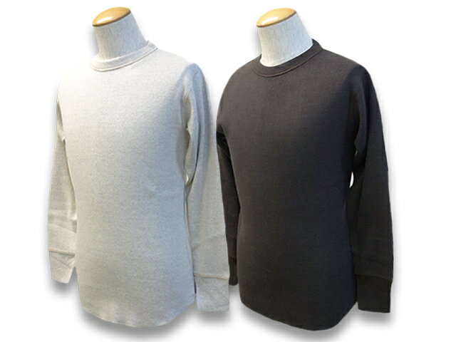 全2色2022FW「L/S UNDER WEAR”CREW NECK TYPE”/ロングスリーブアンダーウエア”クルーネックタイプ”」(2235003)(アメカジ/ミリタリー/ハーレー/ホットロッド/ウルフパック)