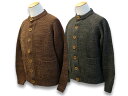 全2色2022FW「Knitting Wool Cardigan”HIGHLANDER”/ニッティングウールカーディガン”ハイランダー”」(2236001)(アメカジ/アウトドア/ミリタリー/ハーレー/ホットロッド/WOLF PACK/ウルフパック)