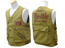 【FREE WHEELERS/フリーホイーラーズ】2025SS「SPEED ENGINEER SLEEVELESS COAT”Throttle Racing”/...