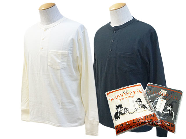 全2色【GLAD HAND/グラッドハンド】「Pack Tee”Standard Henry Pocket Long Sleeve Tee”/パックTee”スタンダードヘンリーポケットロングスリーブTee”」(26)(GANGSTERVILLE/ギャングスタービル/WOLF PACK/ウルフパック)