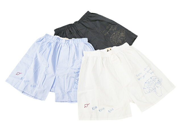 全3色【GLAD HAND/グラッドハンド】×【Peanuts&Co/ピーナッツカンパニー】2024SS「Standard Boxer Shorts”PANTY MESSAGE YOU'RE CHOICE”/スタンダードボクサーショーツ”パンティーメッセージユアチョイス”」(05)(GANGSTERVILLE/WEIRDO/WOLF PACK/ウルフパック)