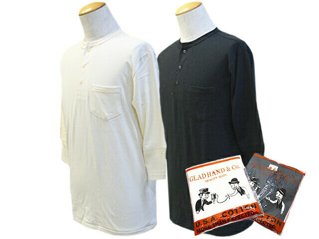 全2色【GLAD HAND/グラッドハンド】「Pack Tee”Half Sleeve Henry Pocket Tee”/パックTee”ハーフスリーブヘンリーポケットTee”」(17)(GANGSTERVILLE/ギャングスタービル/WEIRDO/ウィアード/アメカジ/WOLF PACK/ウルフパック)