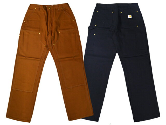 楽天WOLF PACK楽天市場店全2色【Carhartt/カーハート】「DOUBLE-FRONT Work Dungaree/ダブルフロントワークダンガリー」（B01）（アメカジ/ストリート/ハーレー/ワーク/アウトドア/ホットロッド/モーターサイクル/WOLF PACK/ウルフパック）