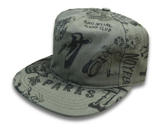 【The Ampal Creative/ザ アンパルクリエイティブ】「Day Dream Doodle Strap Back/デイドリーム ドゥードゥル ストラップバック」【あす楽対応】(アメカジ/ホットロッド/ハーレー/キャップ/スナップバック/WEST RIDE/ウエストライド/WOLF PACK/ウルフパック)