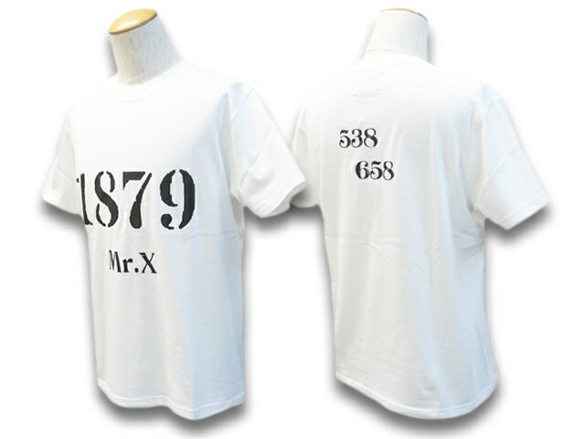 全2色【MISTER X/ミスターエックス】2022SS「Crew Neck S/S Tee”1879”/クルーネックショートスリーブTee”1879”」(MRX-024)【あす楽対応】(UNCHANGING LOVE/アンチェンジングラブ/POP EYES/ポップアイズ/アメカジ/WOLF PACK/ウルフパック)