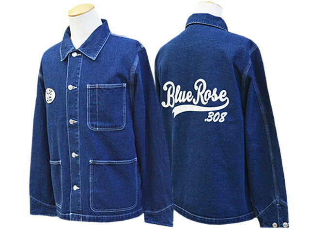 「Denim Coverall Jacket”Cursive Logo”/デニムカバーオールジャケット"カーシブロゴ"」(アメカジ/ホットロッド/ハーレー/バイカー/ホイールズアパレル/WOLF PACK/ウルフパック)