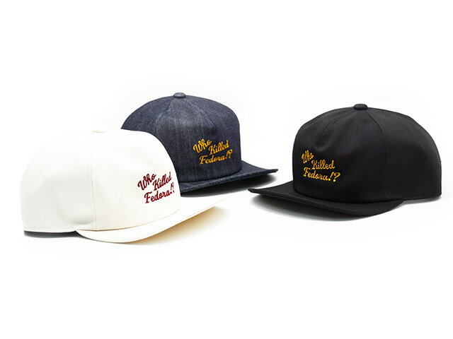 Rakuten - 全3色【Mr.FATMAN/ミスターファットマン】2026SS「Embroidery Flip Cap/エンブロイダリーフリップキャップ」(5262004)(THE FAT HATTER/ザ ファットハッター/帽子/ヘッドウェア/キャップ/アメカジ/ハーレー/バイカー/WOLF PACK/ウルフパック)