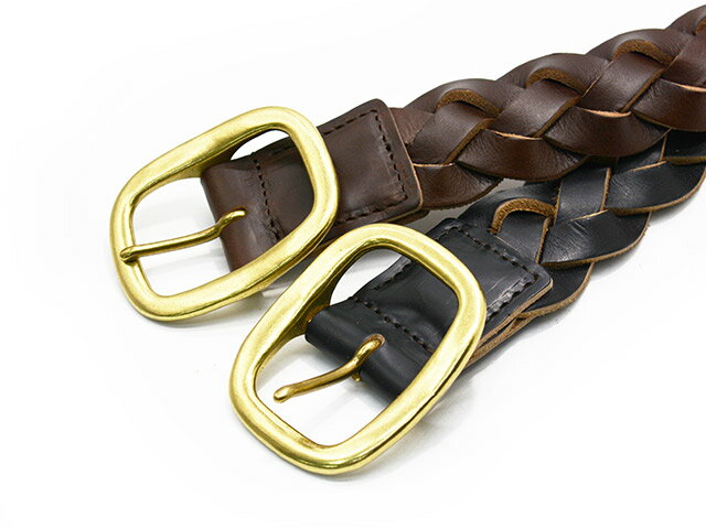 全2色【INCEPTION/インセプション】「Chromexcel US Oil Leather Mesh Belt/クロムエクセルUSオイルレザーメッシュベルト」(OHB-03)(ACCEL COMPANY/アクセルカンパニー/アメカジ/レザー/ハーレー/バイカー/ホットロッド/プレゼント/WOLF PACK/ウルフパック)