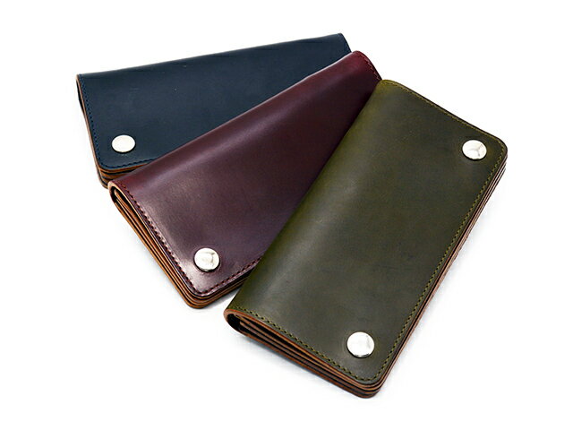全3色「Chromexcel Leather Trucker Wallet”LONG”/クロムエクセルレザートラッカーウォレット”ロング”」(IPW-10)(ACCEL COMPANY/アクセルカンパニー/アメカジ/レザー/牛革/ハーレー/財布/バッグ/プレゼント/WOLF PACK/ウルフパック)