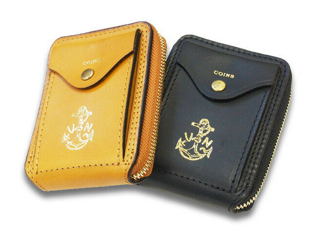 楽天WOLF PACK楽天市場店全2色【vasco/ヴァスコ】「Leather Naval Round Zip Short Wallet/レザーネイバルラウンドジップショートウォレット」（VSC-700ZN）（グランメゾン東京/ハーレー/バイカー/アメカジ/ホットロッド/レザークラフト/プレゼント/WOLF PACK/ウルフパック）