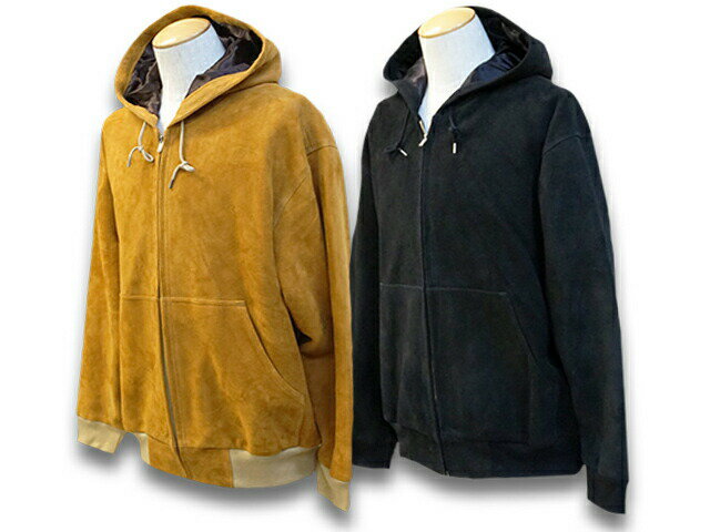 全2色「Deerskin Hooded Parka”Crispy”/ディアスキンフーデッドパーカー”クリスピー”」(CWJK016)(ファインクリークレザーズ/アメカジ/WOLF PACK/ウルフパック)