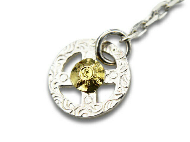 ��FIRST ARROW's/�ե������ȥ��������ۡ�Medium Necklace Chain with Medicine Wheel with K18/K18�դ���ǥ�����ۥ������դ��ߥǥ�����ͥå��쥹���������(O-062+P-077)(�ͥ��ƥ���/����ǥ�����/���ᥫ��/���������꡼/�ץ쥼���/WOLF PACK/����եѥå�)