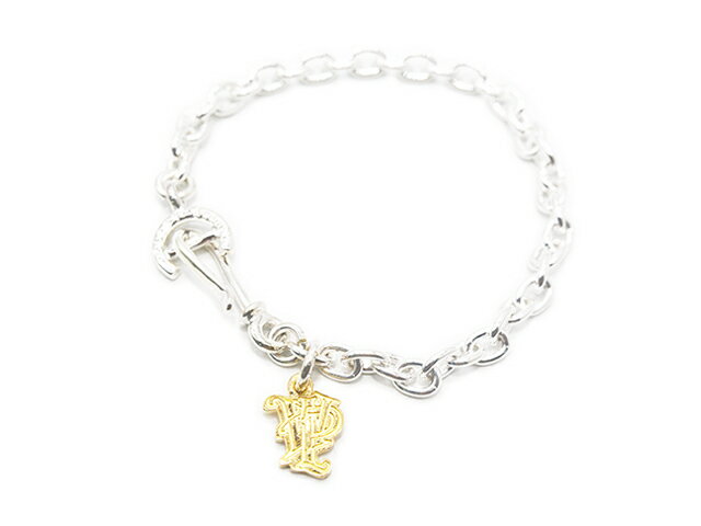 別注【FIRST ARROW's/ファーストアローズ】×【WOLF PACK/ウルフパック】「1.5φ Chain Bracelet with K18 Shak...