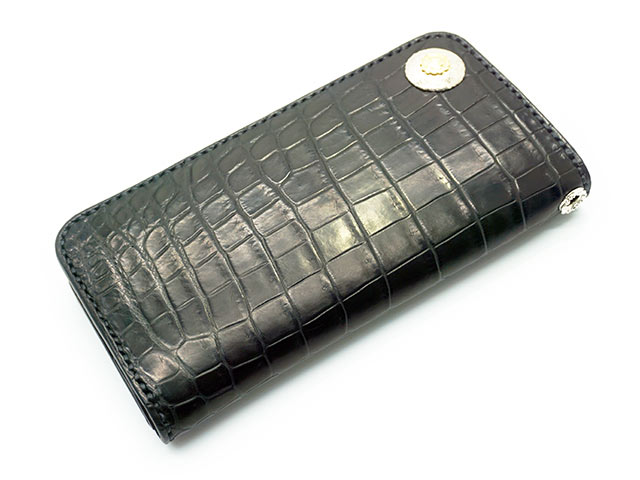 yFIRST ARROW's/t@[XgA[YzuCrocodile Leather Wallet with K18 Special Concho/K18XyVR`tNR_CU[EHbgvyyΉz(z/AJW/n[[/v[g/WOLF PACK/EtpbN)