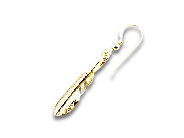 【FIRST ARROW's/ファーストアローズ】「Extra Small Feather Charm Earring”Right”/エクストラスモールフェザーチャームイヤリング”右向き”」(O-203R)【あす楽対応】(ネイティブ/インディアン/アメカジ/ハーレー/アクセサリー/WOLF PACK/ウルフパック)