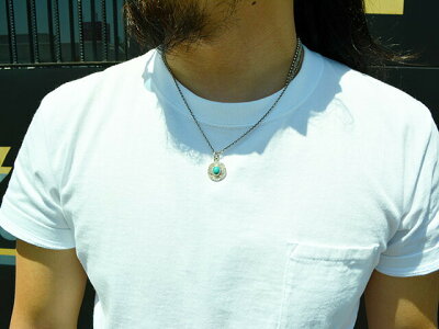 【FIRSTARROW's/ファーストアローズ】「MedicineWheelMetalwithTurquoise/ターコイズ付きメディスンホイールメタル」(P-078)【送料・代引き手数料無料】【あす楽対応】(アメカジ/ハーレー/バイカー/アクセサリー/プレゼント)