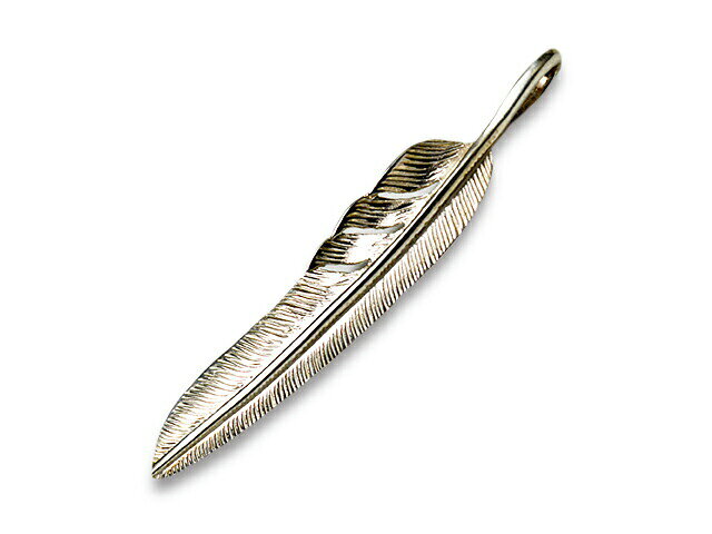【FIRST ARROW's/ファーストアローズ】「Large Kazekiri Feather”Left”/ラージ風切りフェザー”左向き”」(P-428L)(ネイティブ/インディアン/ジュエリー/ハンドメイド/シルバー/ゴールド/アメカジ/ハーレー/アクセサリー/プレゼント/WOLF PACK/ウルフパック)
