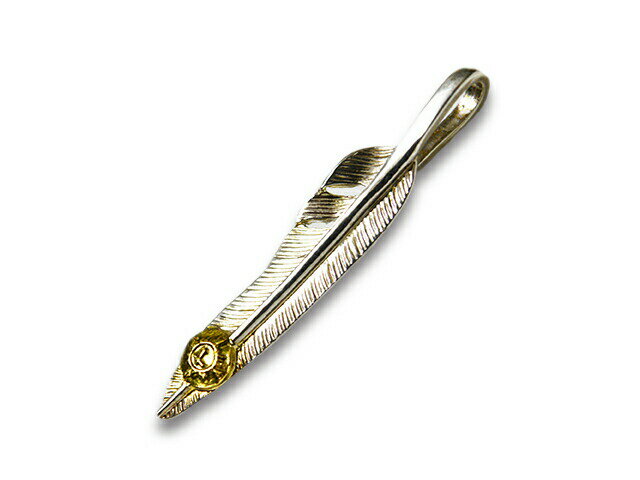 【FIRST ARROW's/ファーストアローズ】「Small Kazekiri Feather with K18”Left”/K18付きスモール風切..