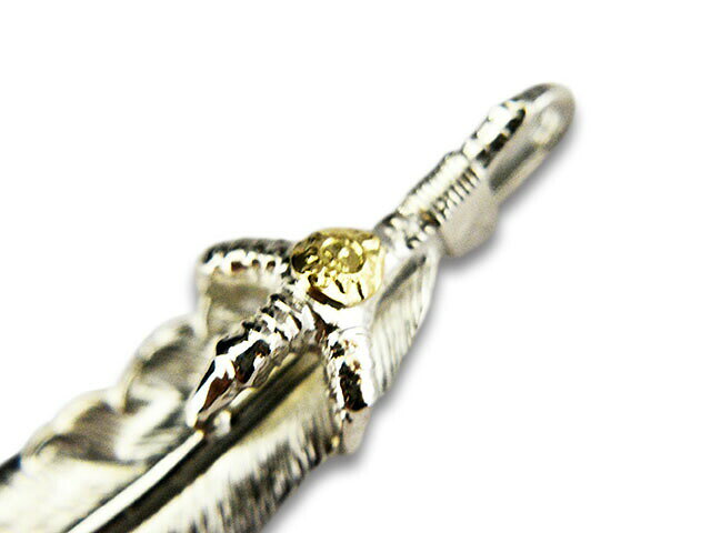 【FIRST ARROW's/ファーストアローズ】「Eagle Grab Large Feather with K18”Left”...