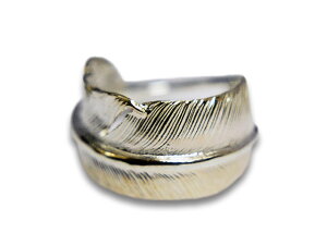 【FIRST ARROW's/ファーストアローズ】「Large Feather Ring/ラージフェザーリング」(R-015)【あす楽対応】(ネイティブ/インディアン/ジュエリー/ハンドメイド/シルバー/指輪/アメカジ/ハーレー/バイカー/アクセサリー/プレゼント/WOLF PACK/ウルフパック)