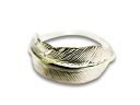 「Small Feather Ring/スモールフェザーリング」(R-092)(ネイティブ/インディアン/ジュエリー/ハンドメイド/シルバー/指輪/アメカジ/ハーレー/バイカー/アクセサリー/プレゼント/WOLF PACK/ウルフパック)