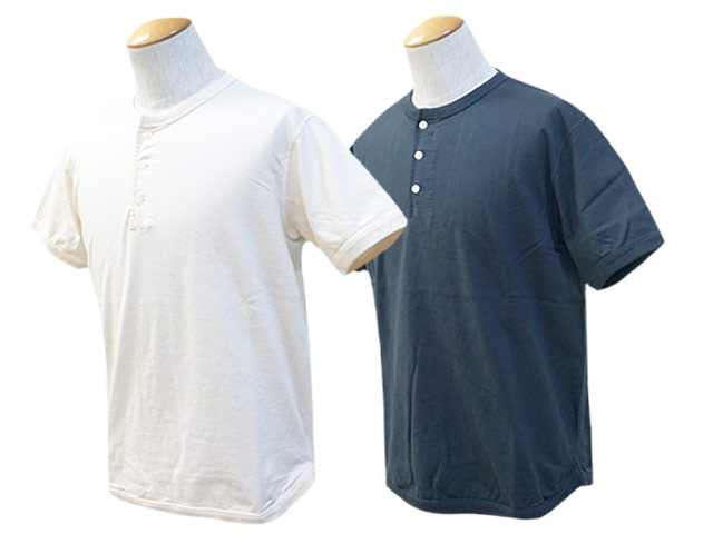 全2色2024SS「Flat Seam Heavy Weight Henley Tee/フラットシームヘビーウェイトヘンリーTee」(5222H-21)(デニム/ジーンズ/ホイールズアパレル/アメカジ/ハーレー/ホットロッド/ミリタリー/WOLF PACK/ウルフパック)