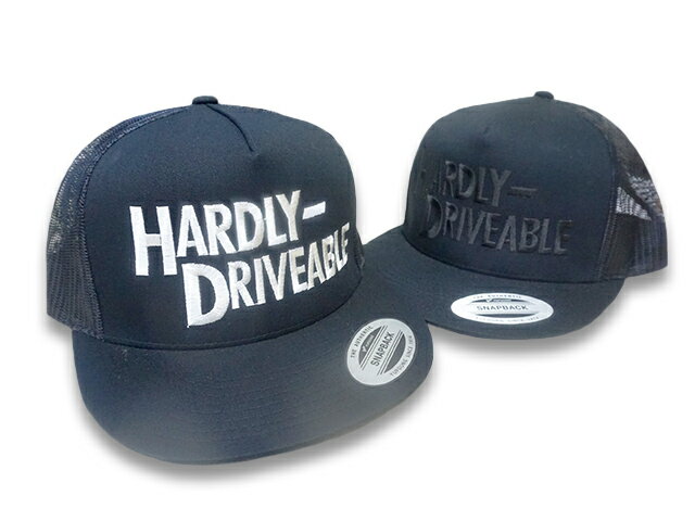 全2色【HARDLY-DRIVEABLE/ハードリードライバブル】「Embroidery Mesh Cap/エンブロイダリーメッシュキャップ」【あす楽対応】(ホイールズアパレル/アメカジ/ホットロッド/ハーレー/バイク/ハマーサイクル/WOLF PACK/ウルフパック)