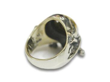 【HWZN BROSS/ハウゼンブロス】「Bombsight Skull Ring/ボムサイトスカルリング」(Silver925×Brass)【送料・代引き手数料無料】【あす楽対応】(ハーレーダビッドソン/ハーレー/チョッパー/ボバー/カスタム)