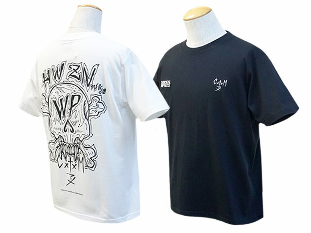 全2色【HWZN BROSS/ハウゼンブロス】×【Cool Tattooing Masato/クールタトゥーイングマサト】×【WOLF PACK/ウルフパック】「WP Skull S/S Tee/WPスカルショートスリーブTee」【あす楽対応】(ホイールズアパレル/アメカジ/ホットロッド/ハーレー/バイク)