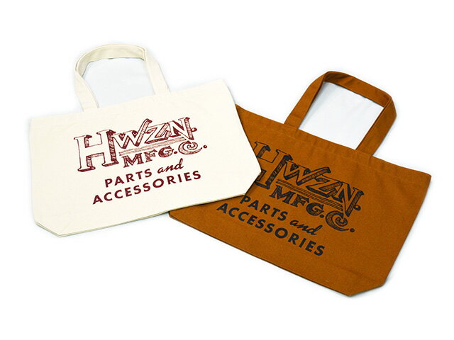 【HWZN BROSS/ハウゼンブロス】「Canvas Big Tote Bag/キャンバスビッグトートバッグ」(ホイールズアパレル/チョッパー/ボバ—/アメカジ/ホットロッド/ハーレー/バイク/プレゼント/WOLF PACK/ウルフパック)