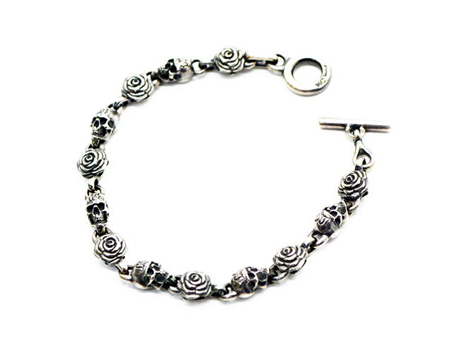 【MAD CULT/マッドカルト】「Rose and FB Bracelet/ローズアンドFBブレスレット」(B-22)(Silver925/アクセサリー/ジュ...